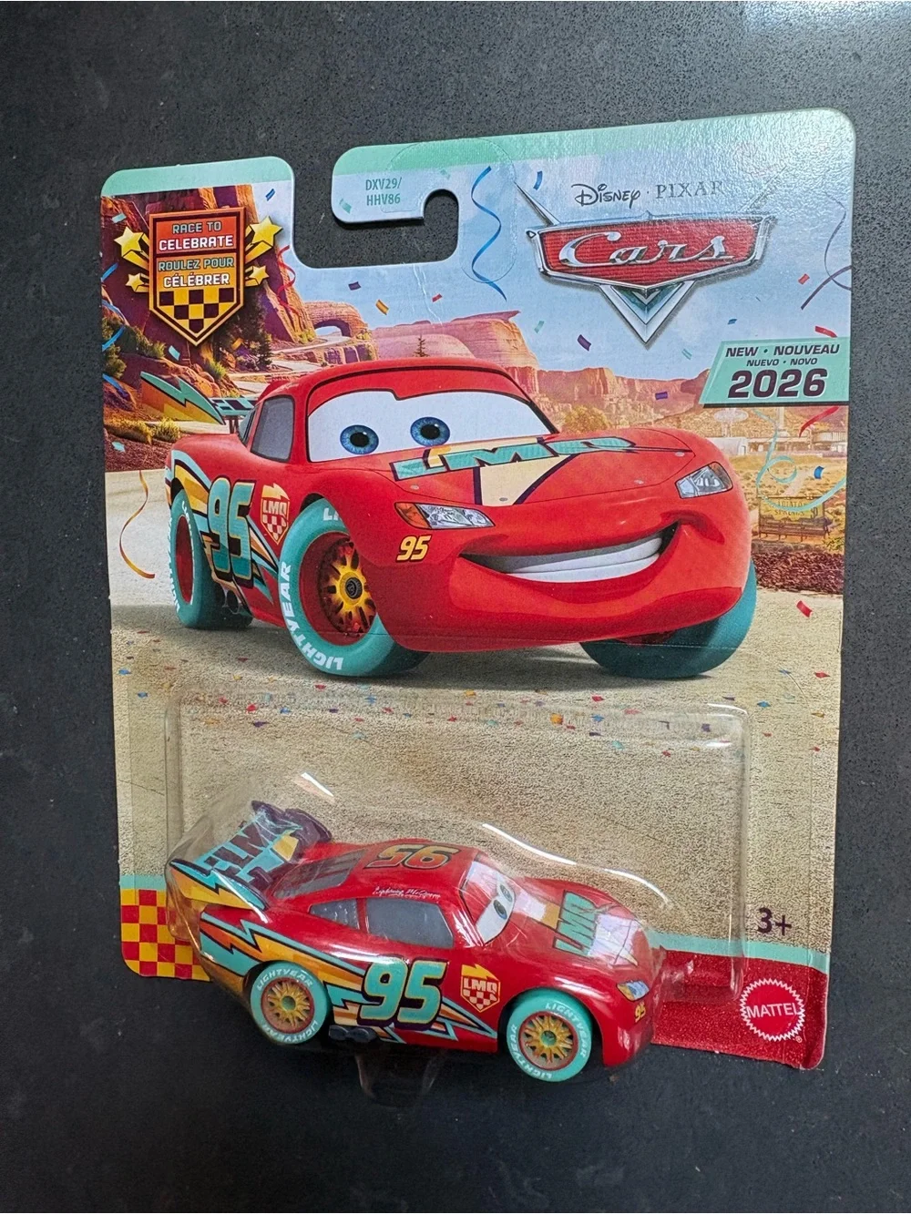 Disney Pixar Cars Lightning McQueen Race To Celebrate Diecast